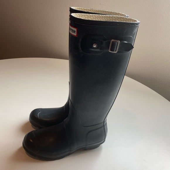 Hunter Boots Dark Navy Size 7 - Picture 5 of 8
